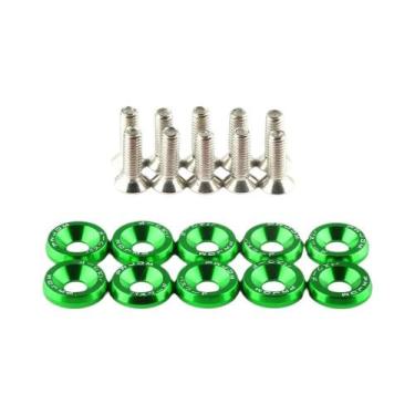 Imagem de Kit De Arruelas Sextavadas Universais De Alumínio M6 X 20mm, 20 Peças,