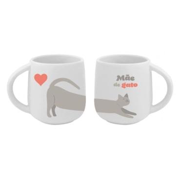 Imagem de Caneca Mãe de Gato - 300ml - 2 Pçs - Branca 361001 - Allmix