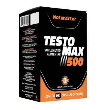 Imagem de TestoMax Suplemento Alimentar Natunectar 500mg - 60 cápsulas-Masculino