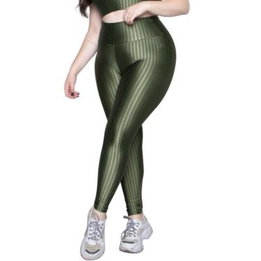 Imagem de Calça Legging New Zig 3D Plus Size Bella Fiore Poliamida Cós Alto Fitness Academia Femi...