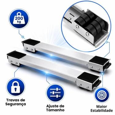 Imagem de Plataforma com Rodas para Eletrodomésticos até 200KG - Suporte Rodinha
