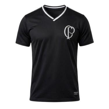 Imagem de Camiseta Coimbra Corinthians Preta CP Masculino - 33101, G, Preto