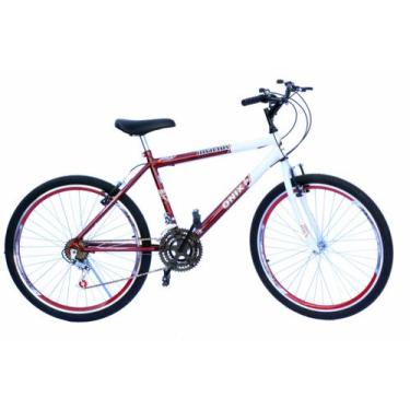 Imagem de Bicicleta aro 26 onix masc c/aero,pneu slik,18marchas cor vermelho