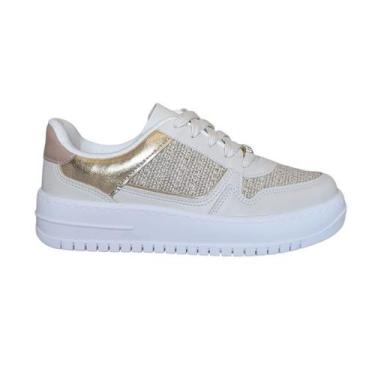 Imagem de Tênis Casual Vizzano Confort Femenino Adulto Ref. 1389.120/21, 35, Off