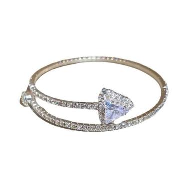 Imagem de Pulseira De Luxo Feminina Com Laço De Zircônia, Acessório Delicado E M