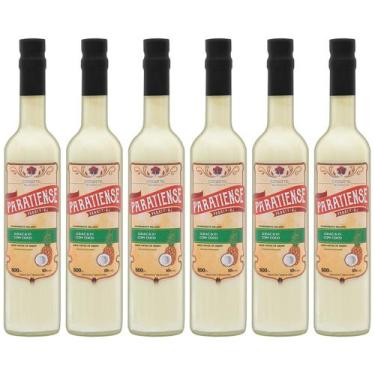Imagem de Kit 6 Licores de Abacaxi com Coco Paratiense 500 ml Cachaça Piña Colad