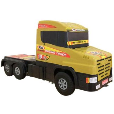 Imagem de Caminhão Brinquedo Infantil Caminhãozinho Truck Amarelo - P.A Brinqued