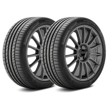 Imagem de Kit 2 Pneus 255/45R17 Run Flat ContiSportContact 5 Continental 98W Aro