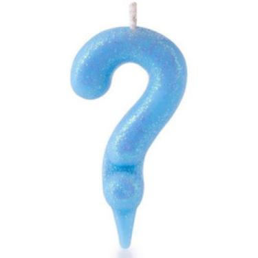 Imagem de Vela De Aniversário Ponto De Interrogação Magic Candy Cores - PartiuFe