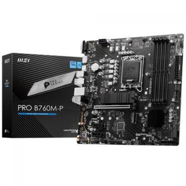 Imagem de Placa Mãe MSI PRO B760M-P DDR5, Chipset B760, Intel LGA 1700, mATX, DD