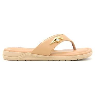Imagem de Tamanco Comfortflex Original Dedo Baixo Macio Feminino 303, 37, Bege