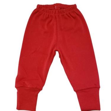 Imagem de Calça MIjão Culote Infantil e RN Liso Menino e Menina - VIA LUCK, Verm