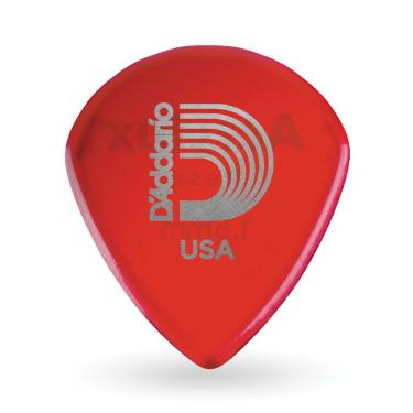 Imagem de Palheta D'Addario Acrylux Reso Jazz 3AR7-03 Acrílico 1.5mm Vermelho Translúcido com 3 Unidades