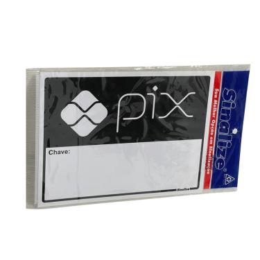 Imagem de Placa de Sinalização Chave Pix 15x20cm Design Profissional para Pontos de Venda Sinalize