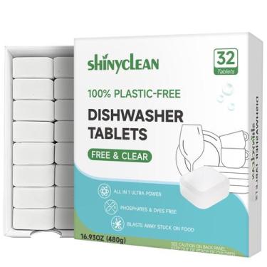 Imagem de Tabletes para Lava-Louças ShinyClean 32 Unidades Sem Plástico