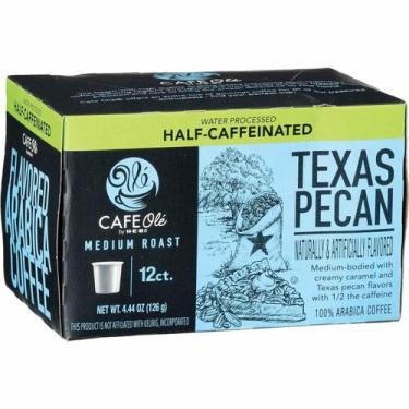 Imagem de Cápsulas de Café Meio Caffeinadas Sabor Pecan do Texas Torra Média 12 