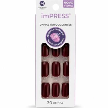Imagem de Unhas Autocolantes Bitterswee Médio Impress Kiss Ny Bipm192BR - KISS N