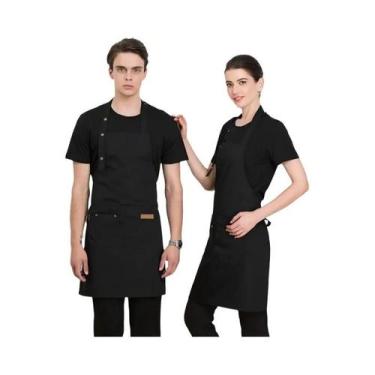 Imagem de Avental De Cozinha Impermeável Com Bolsos Para Mulheres E Homens, Unif