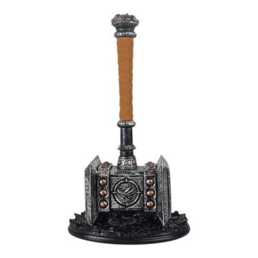 Imagem de Martelo Doomhammer World Of Warcraft em Resina Grande com Base para Co