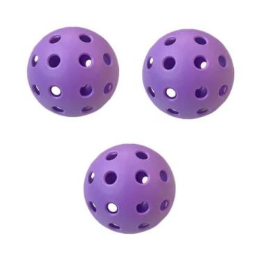 Imagem de Bolas De Pickleball Coloridas E Duráveis De 72mm Para Uso Interno, Pac