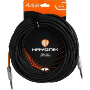 Imagem de Cabo Para Instrumentos Player P10 x P10 10m Preto Hayonik