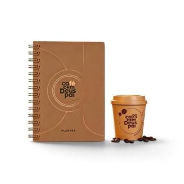 Imagem de Kit Planner Permanente Café Com Deus Pai e Copo Café Com Deus Pai Ofic