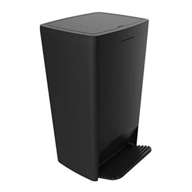 Imagem de Lixeira 25 Litros Smart Com Pedal Cesto De Lixo Plástico Cozinha - Crippa - Preto