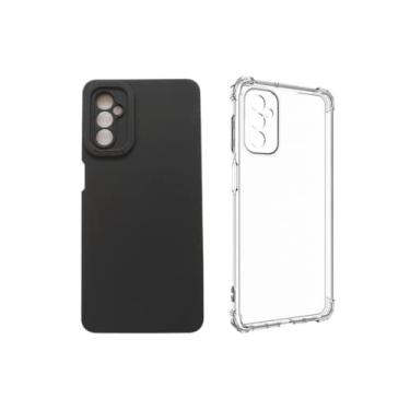Imagem de Kit Capa Anti Impacto Anti Shock + Capa Aveludada com proteção na Câmera Para Samsung Galaxy M52 5G Tela 6.7"