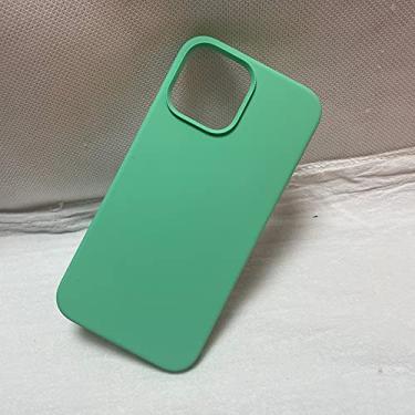 Imagem de Capa para iphone 13 pro max capa protetora de silicone líquido para câmera capa completa macia para iphone 13 mini capa bumper, p, para iphone 11 pro