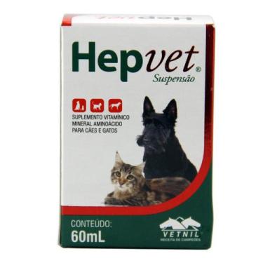 Imagem de Suplemento Vitamínico Hepvet Suspensão Cães E Gatos Vetnil
