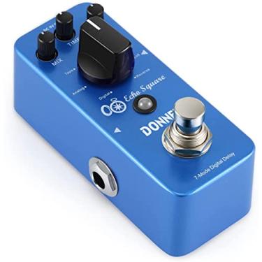 Imagem de Donner Pedal Echo Square Delay - Atraso digital de 7 modos para guitarra elétrica, multi-delay, incluindo digital, analógico, fita, Mod, Sweep, Lofi, Reverse - True Bypass