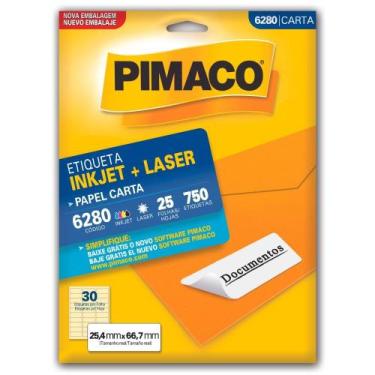 Imagem de Etiqueta Pimaco Inkjet + Laser - 6280 00630