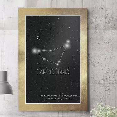 Imagem de Placa Decorativa Signo Constelação Capricórnio