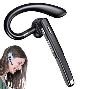 Imagem de ouvido único sem fio - V5.0 Fones ouvido únicos e leves - ouvido esportivo Handsfree com som nítido, fones ouvido com cancelamento ruído chamada Littryee