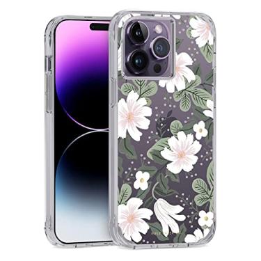 Imagem de Rifle Paper Co. – Capa com design fino compatível com carregamento magnético para iPhone 14 Pro Max