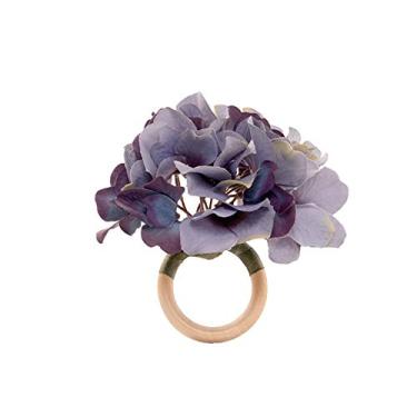 Imagem de Argola de Madeira cor Marfim número 1 48 mm Porta Guardanapo (PCT C/50 UNID)