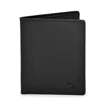 Imagem de Carteira Porta Cartão Vertical Couro Legítimo (preto)