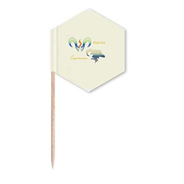 Imagem de Taurus Capricórnio Constelação Palito Bandeiras de Palitos de Cupcakes Festa Celebração