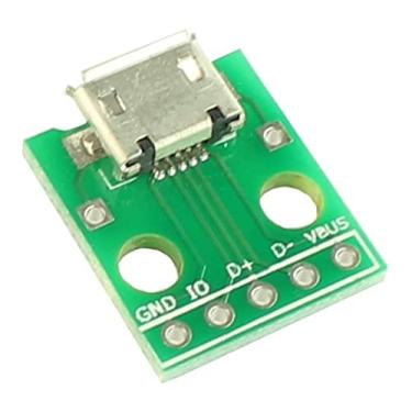 Imagem de Módulo Conector Micro Usb Fêmea Dip Protoboard Fonte Arduino