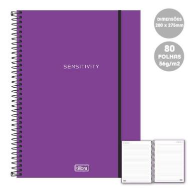 Imagem de Caderno Univ 1Mat 80Fls Neon Roxa Tilibra