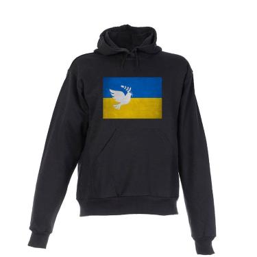 Imagem de Blusa De Frio Moletom Ucrania Bandeira Infantil-Unissex