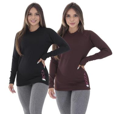 Imagem de Kit 2 Blusas Femininas Segunda Pele Térmica Peluciada Diversas Cores-Feminino