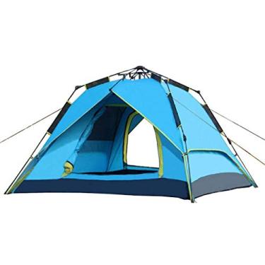 Imagem de Barraca de acampamento automática pop-up à prova d'água instantânea 3-4 pessoas Abrigo solar Dome Barraca casal small gift