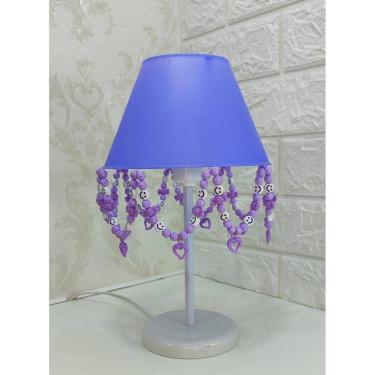 Imagem de Luminária Infantil Decorar Quarto De Menina Pingentes Lilás