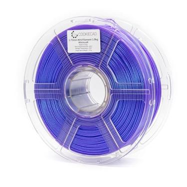 Imagem de Cookiecad Filamento holográfico brilhante iridescente para impressora 3D PETG 1,75 mm 1kg