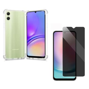 Imagem de Capa Capinha Anti Impacto + Película Privacidade Compatível Com Samsung Galaxy A05 - (Hard Glass Store)