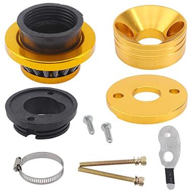 Imagem de LIYYDS Adaptador de filtro dourado de 42 mm, 43 mm, 44 mm, pilha de velocidade para 33cc 43cc 47cc 49cc 50cc 52cc Minimoto 2 tempos Dirt Mini Pocket Bike Kids ATV Go Kart Goped Blad Gas Powered