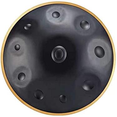 Imagem de Tambor Handpan 22 polegadas 9 notas /10 notas D Tambor de língua de aço menor Tambor de mão Instrumento de percussão de tambor etéreo com suporte de bateria, baquetas, bolsa de tambor para