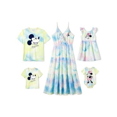 Imagem de Disney Mickey and Friends Family Vacation Matching Ruffled Cami Dresses e camisetas listradas, Multicor, 3-4 Anos