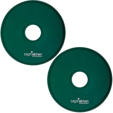 Imagem de 2 folhas de desidratador de silicone de couro de frutas com bordas serve para NutriChef PKFD06 Desidratadores redondos lábios KN-128F molde líquido circular reutilizável para Elechomes VH0401 serve